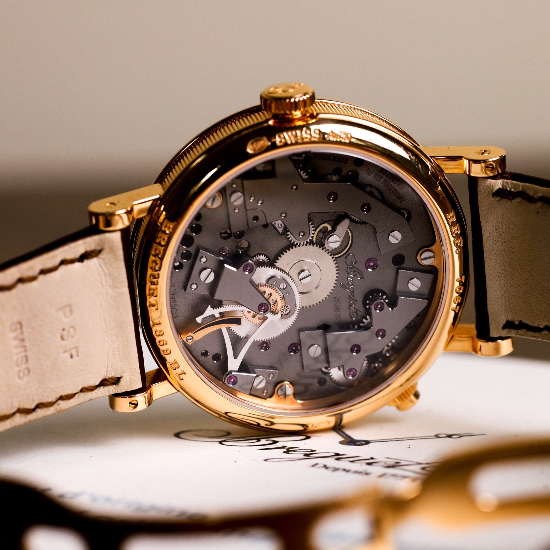Breguet Tradition 7067br/g1/9w6 GMT Rose Gold Skeleton