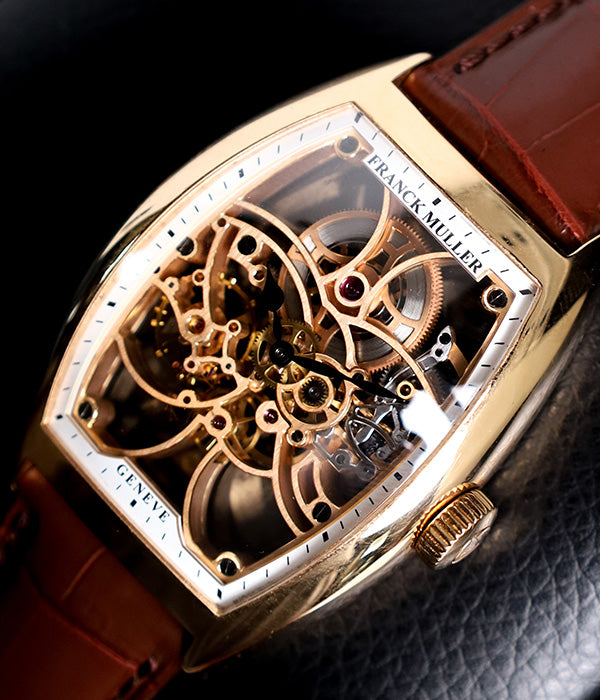 Cintrée Curvex 8880 B S6 SQT Rose Gold Skeleton Full Set