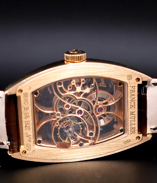 Cintrée Curvex 8880 B S6 SQT Rose Gold Skeleton Full Set