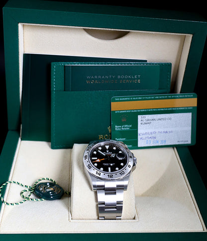 Rolex Explorer II 216570 Black Full Set 2019