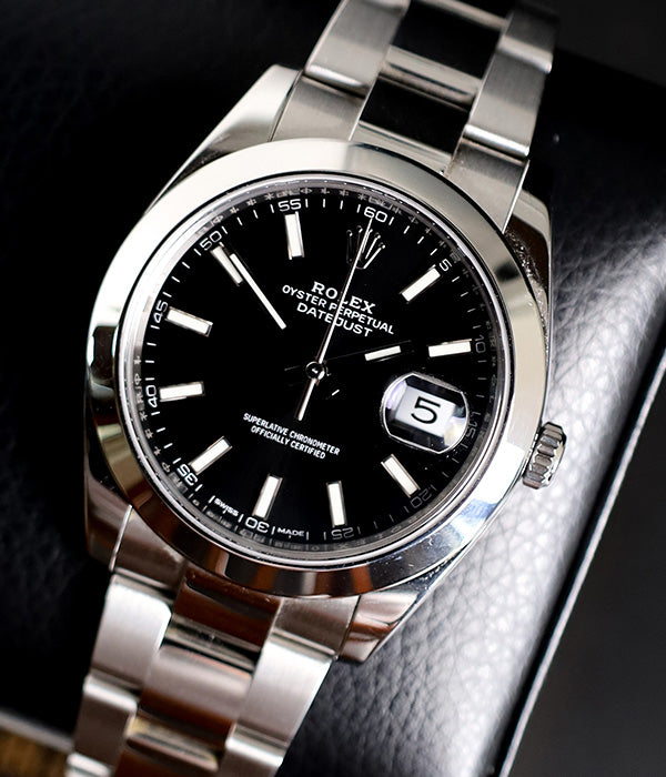 Rolex Datejust 41 126300 Black Stick Full Set 2018