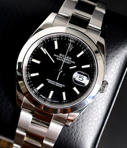 Rolex Datejust 41 126300 Black Stick Full Set 2018