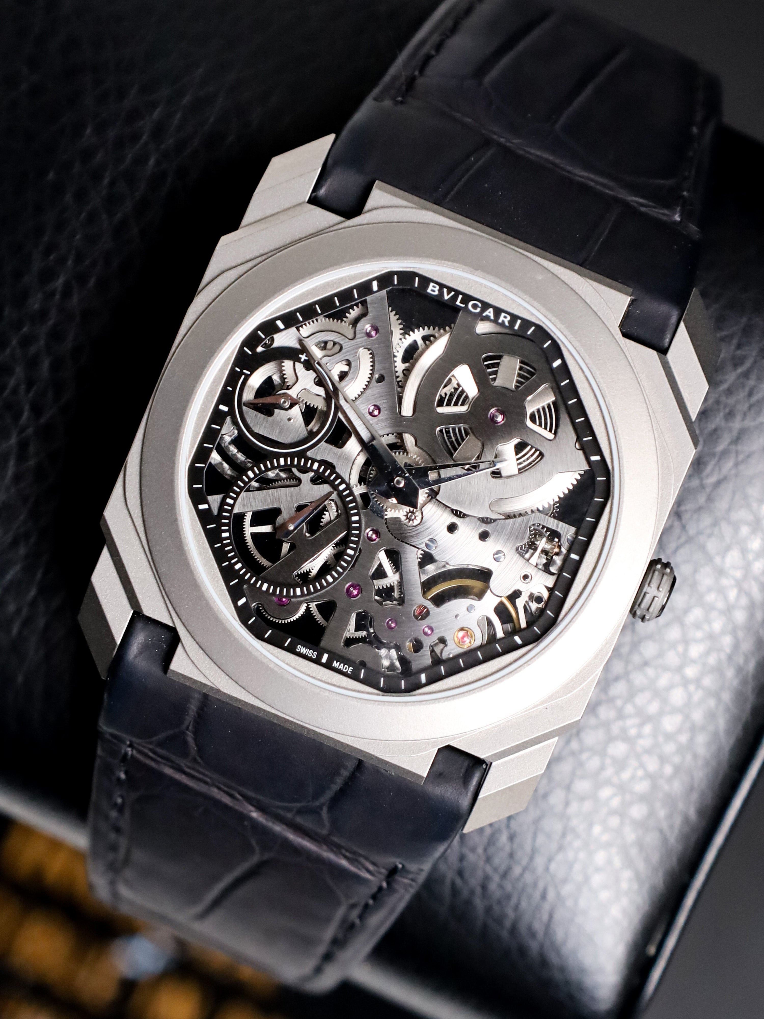 Bulgari Octo Finissimo 102714 Titanium Skeleton MINT CONDITION