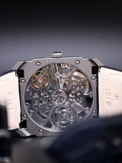 Bulgari Octo Finissimo 102714 Titanium Skeleton MINT CONDITION