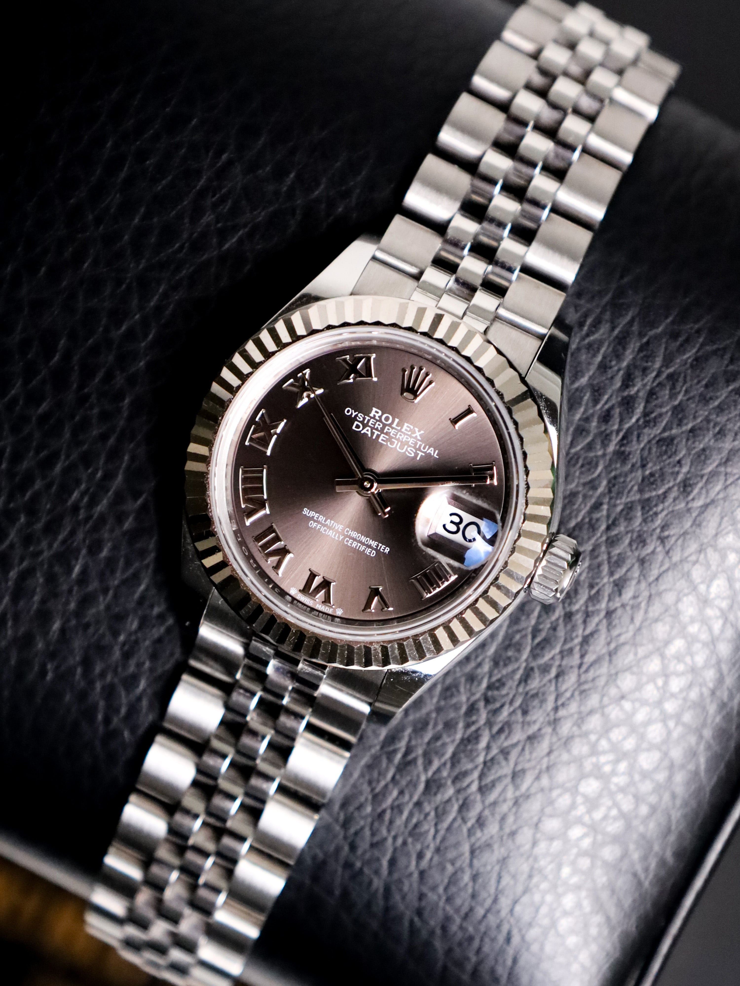 Rolex Lady-Datejust 279174 Fluted Bezel Jubilee Band Full Set 2023