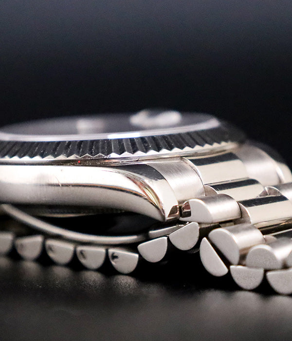 Rolex Day-Date II 218239 Blue Wave Dial White Gold 41mm