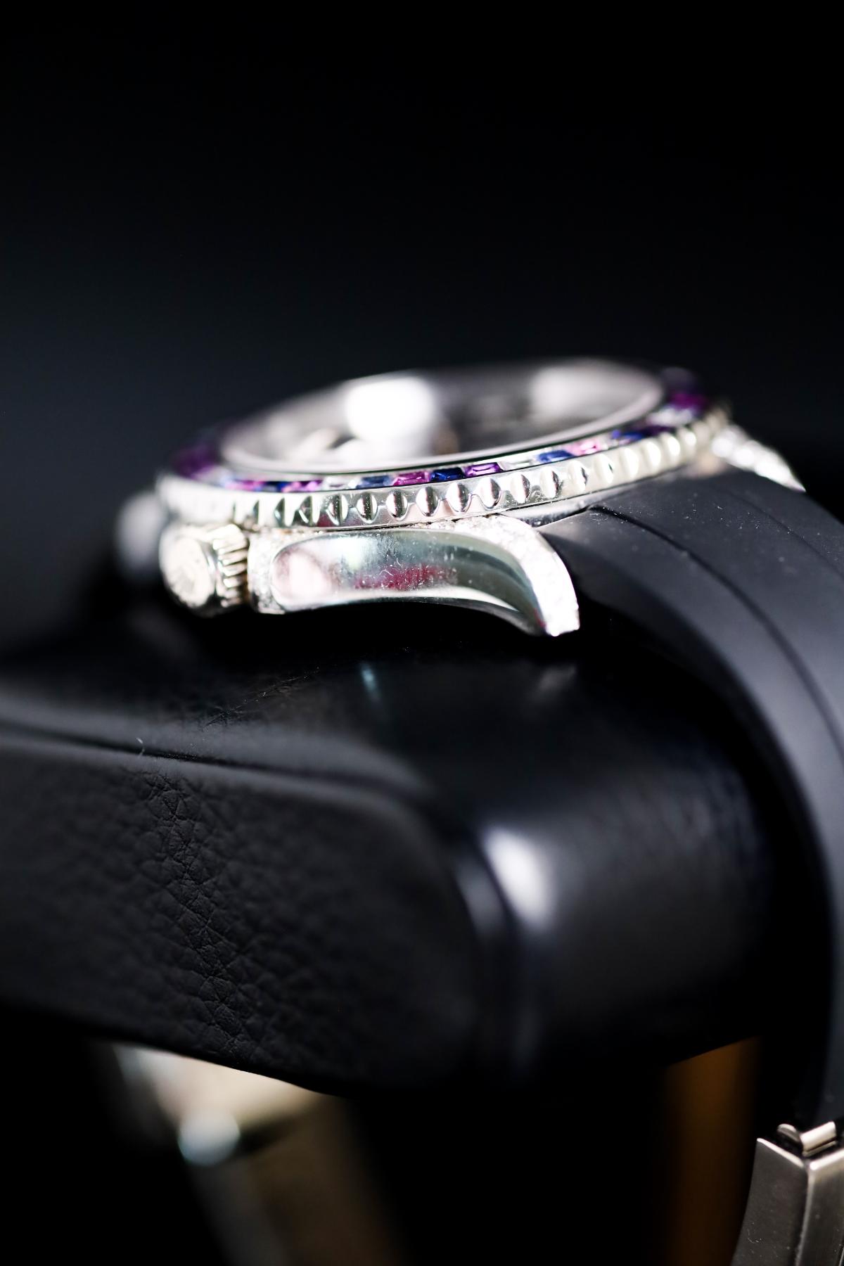 Rolex Yacht-Master 42 White Gold Custom Natural Stones