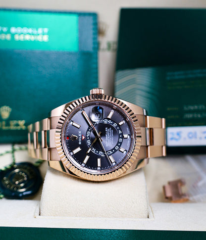 Rolex Sky-Dweller 326935 Rose Gold Rhodium Full Set 2023