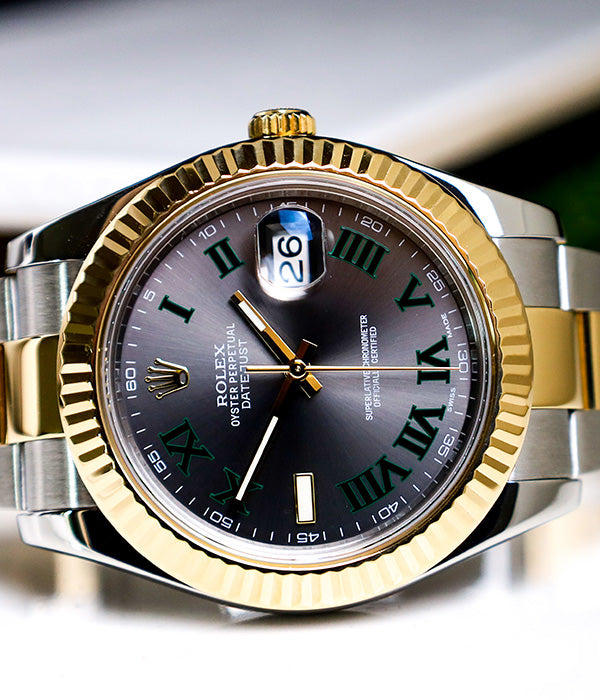 Rolex Datejust II 116333 Wimbeldon Mint Condition