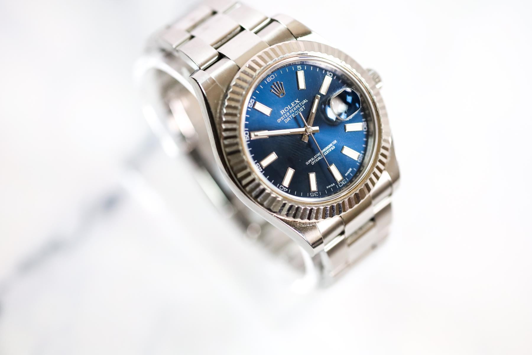 2013 Rolex Datejust II 116334 Blue