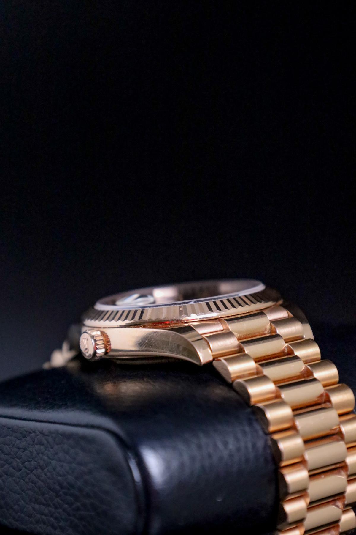 Rolex Day-Date 40 Rose Gold Olive Dial 228235