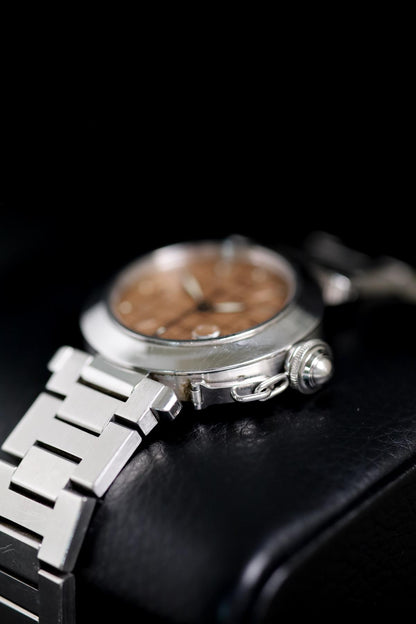 Cartier Pasha C Automatic 2324 Stainless Steel Pink Grid Dial - view 8