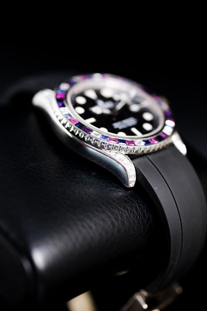 Rolex Yacht-Master 42 White Gold Custom Natural Stones