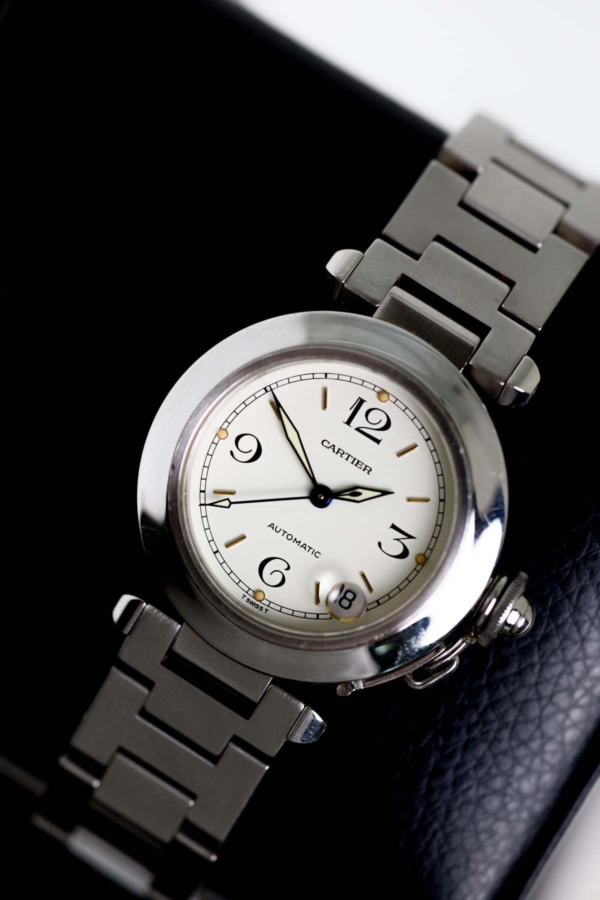 Cartier Pasha C 2324 Stainless Steel White Dial - NW Timepieces