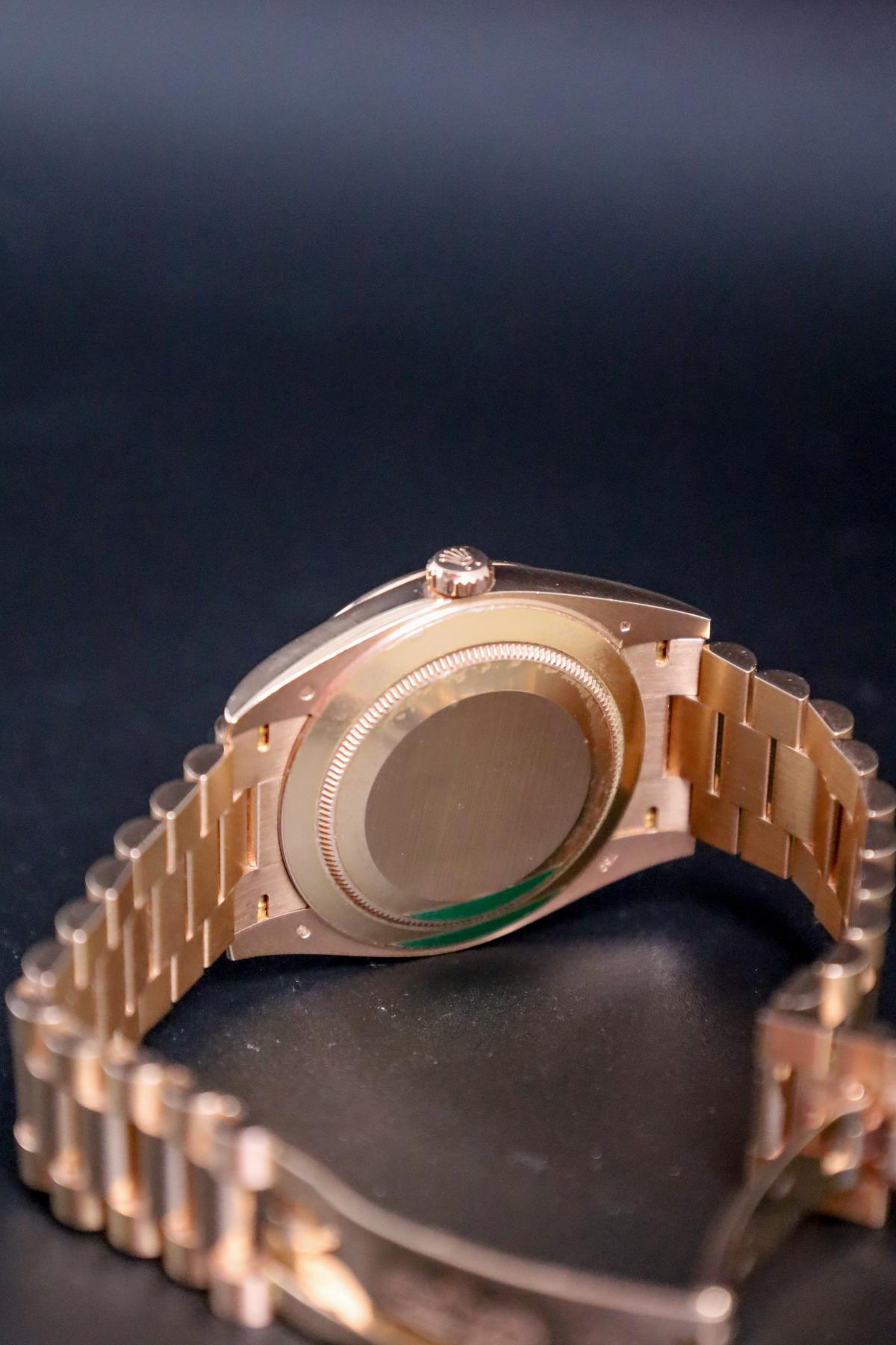 Rolex Day-Date 40 Rose Gold Olive Dial 228235