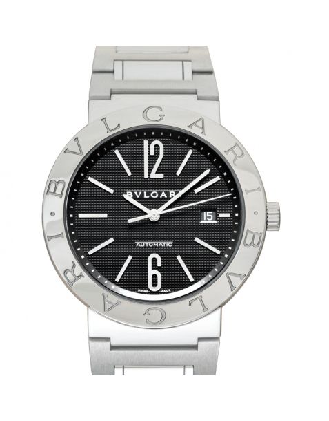 Bvlgari Automatic Black Dial Stainless Steel Men's Watch