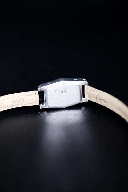 Cartier Lanières Tonneau White Gold Factory Diamonds