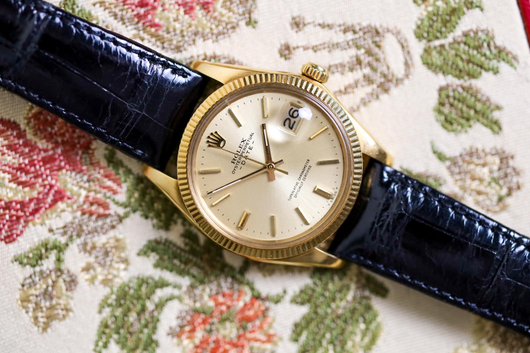 1973 Rolex Perpetual Date 1503 18K Yellow Gold