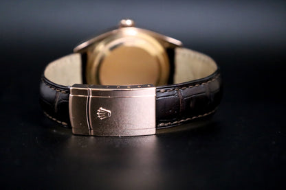 Rolex Sky-Dweller Rose Gold Chocolate Dial Full Set Arabic Dial Discontinued