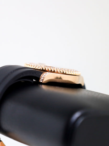 Rolex Yacht-Master 37 268655 Rose Gold Oysterflex Natural Diamonds