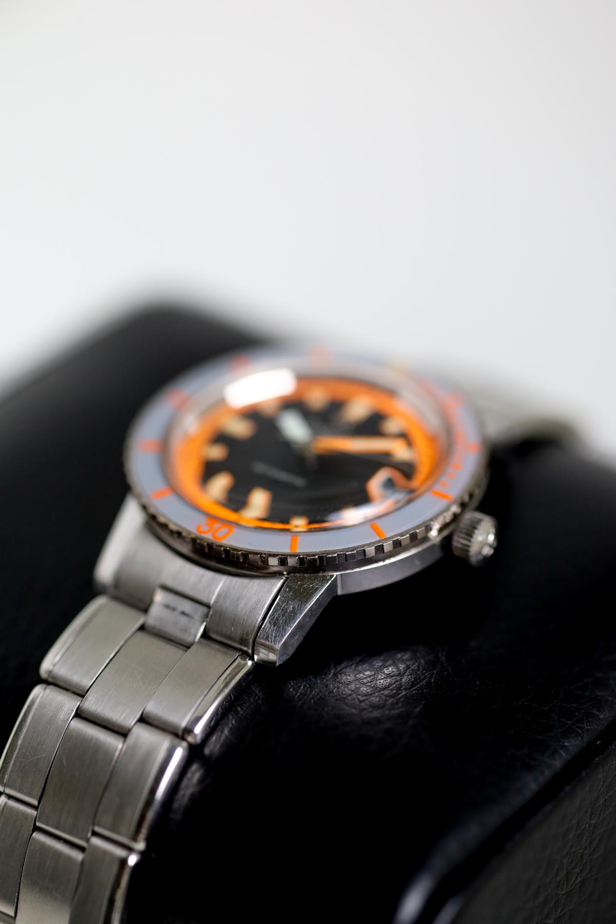 Zodiac Sea Wolf Orange Exotic Dial Very Rare