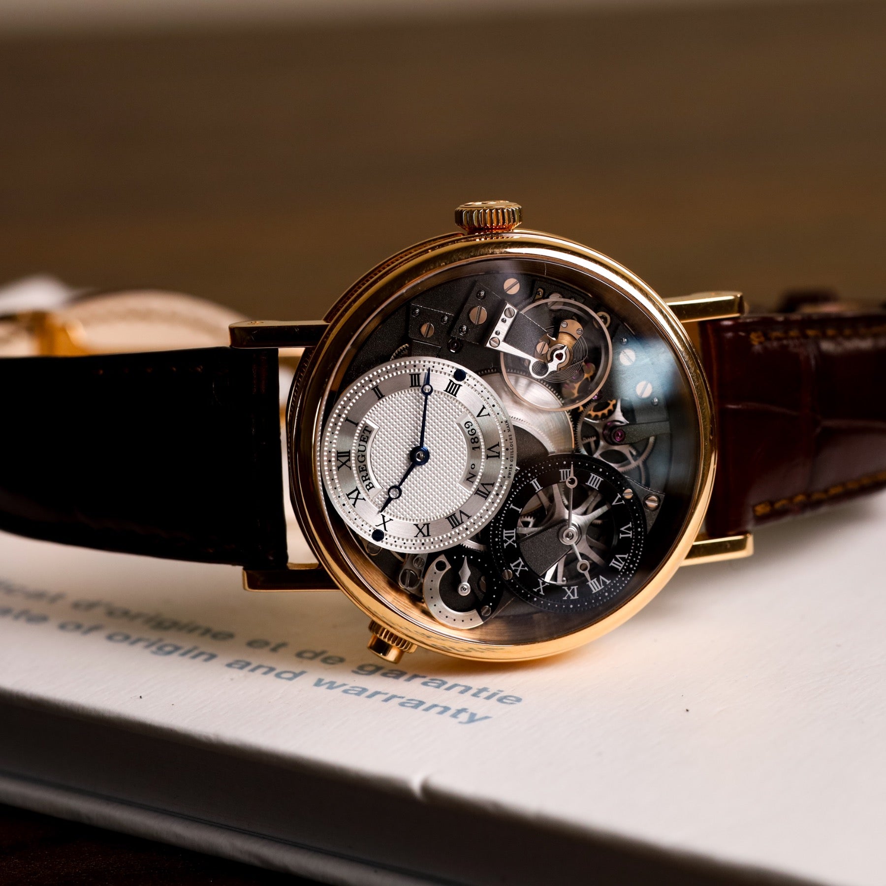 Breguet Tradition 7067br/g1/9w6 GMT Rose Gold Skeleton