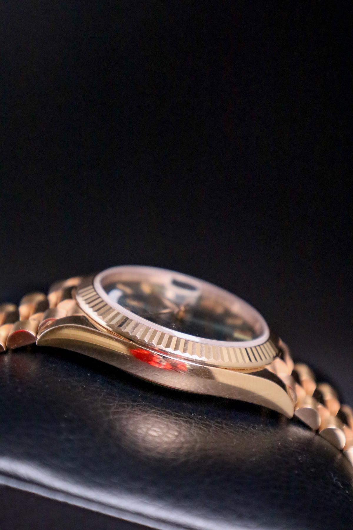 Rolex Day-Date 40 Rose Gold Olive Dial 228235