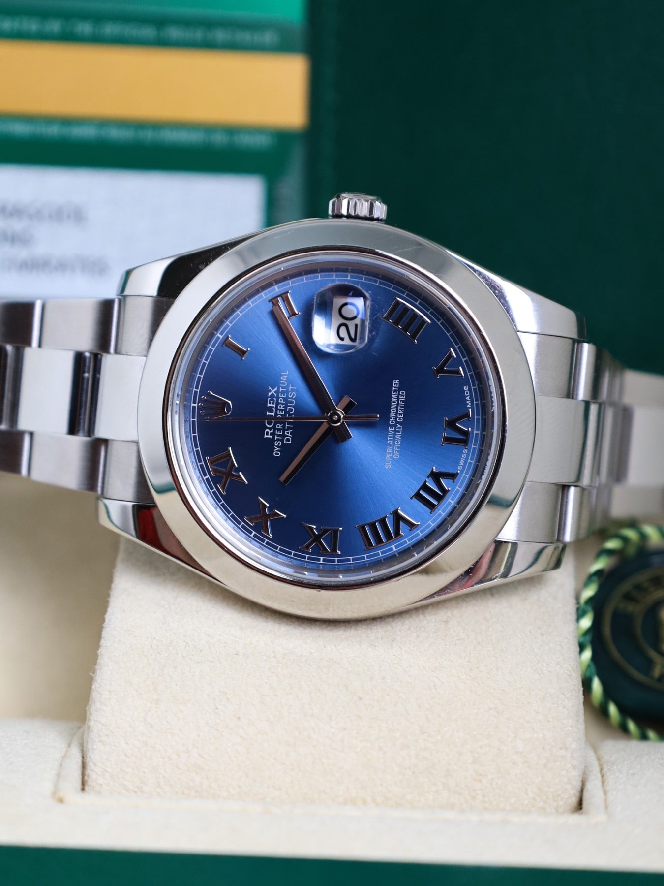 Rolex Datejust II 116300 Blue Roman