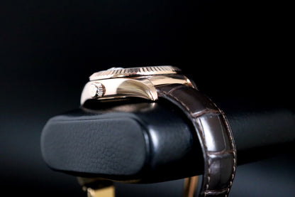 Rolex Sky-Dweller Rose Gold Chocolate Dial Full Set Arabic Dial Discontinued