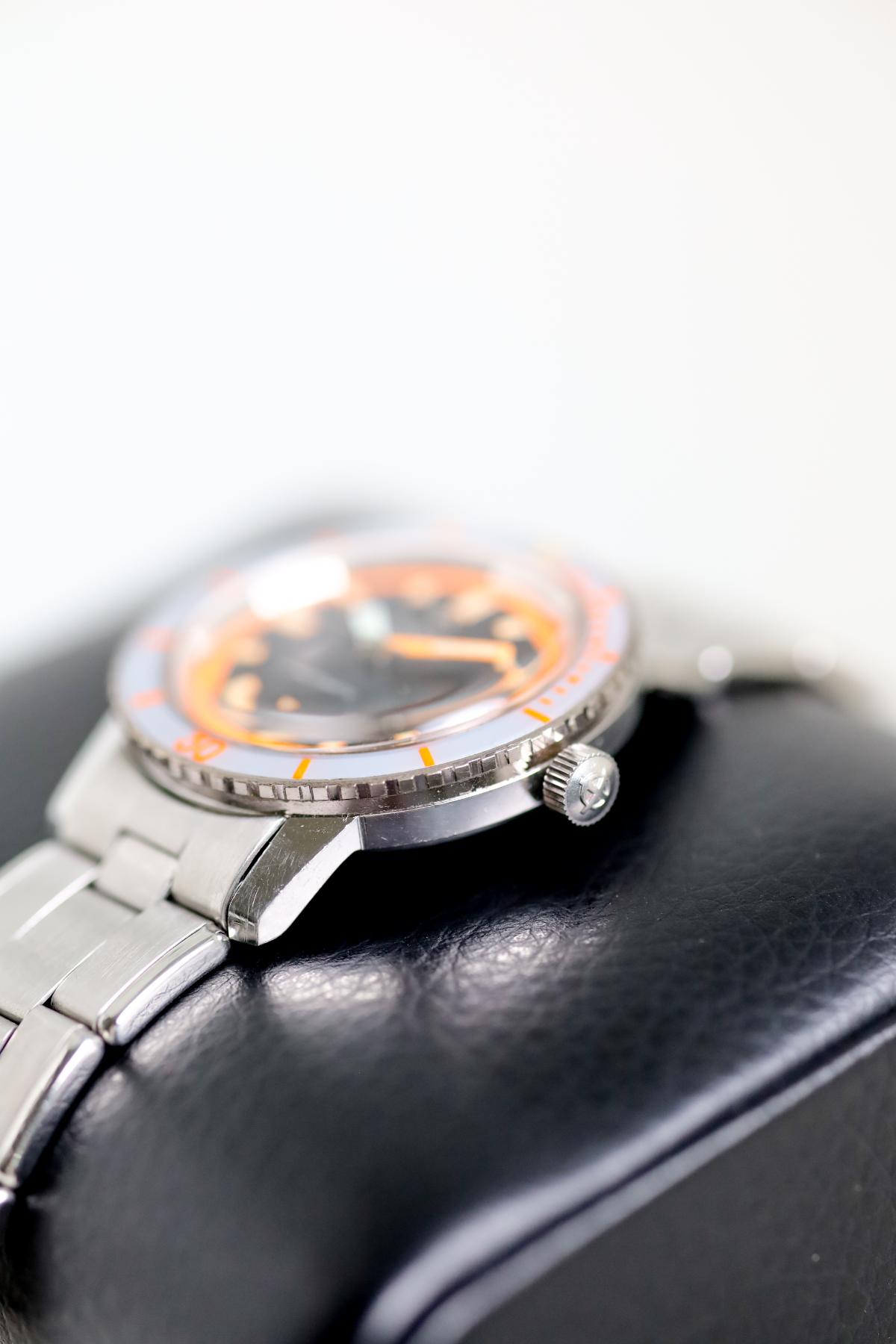 Zodiac Sea Wolf Orange Exotic Dial Very Rare