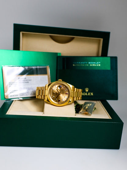 Rolex Day-Date II 218238 Baguette dial