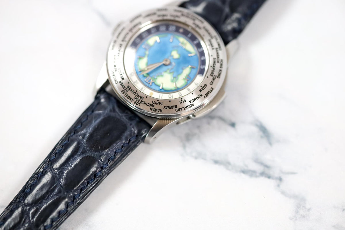 World Timer "Minute Repeater"  Rare Enamel Shellman
