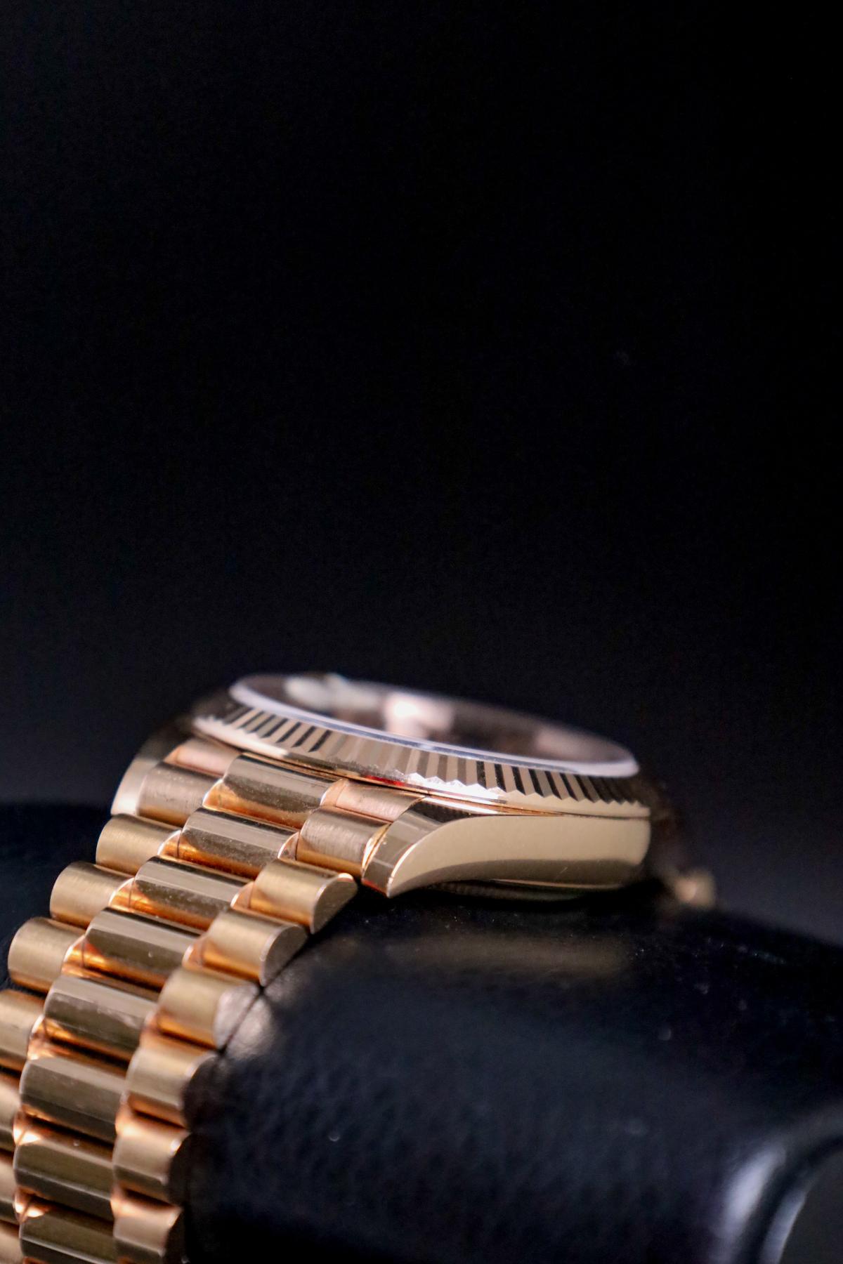 Rolex Day-Date 40 Rose Gold Olive Dial 228235