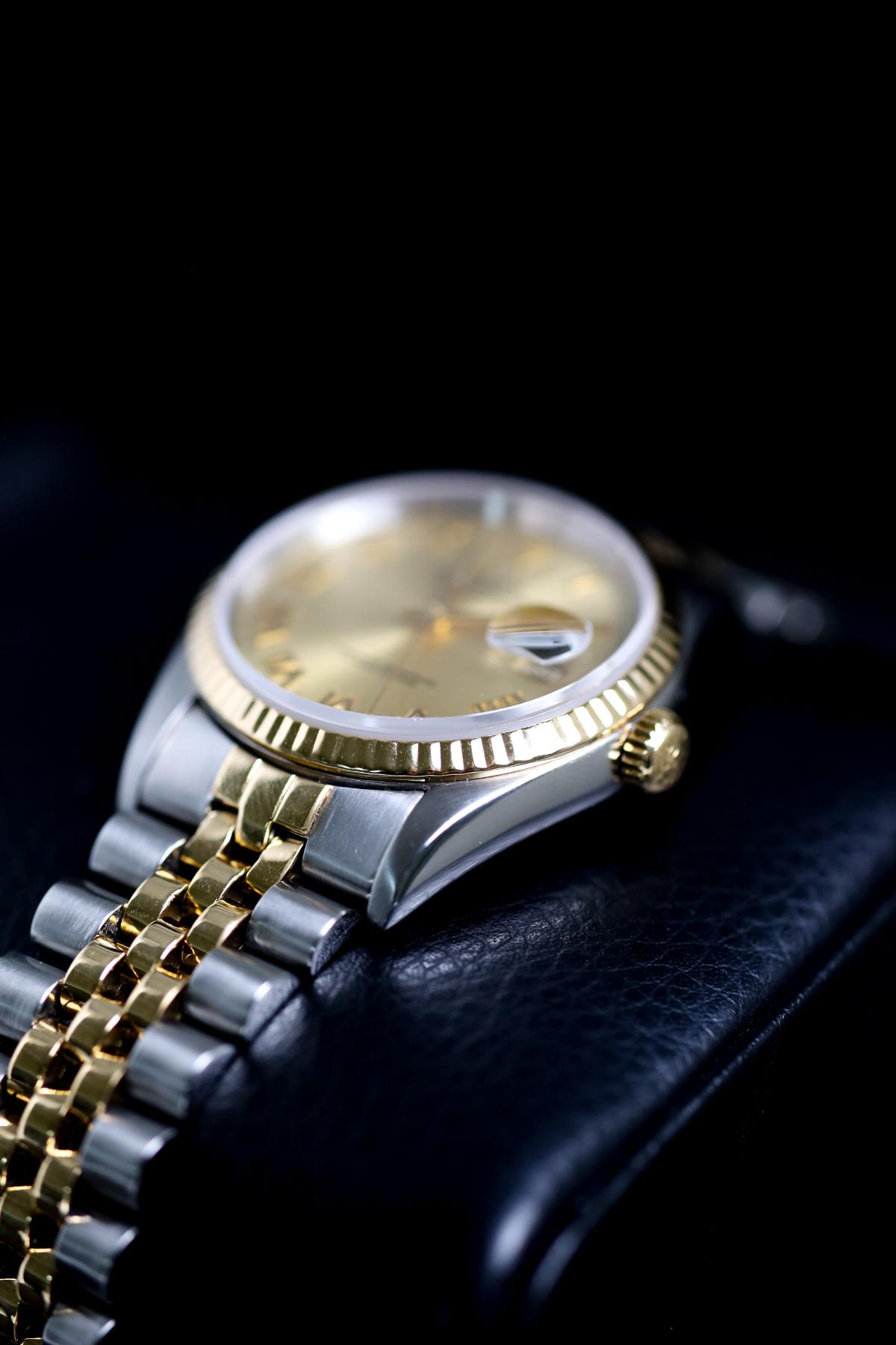 1997 Rolex Datejust 36 16233 Champ Roman