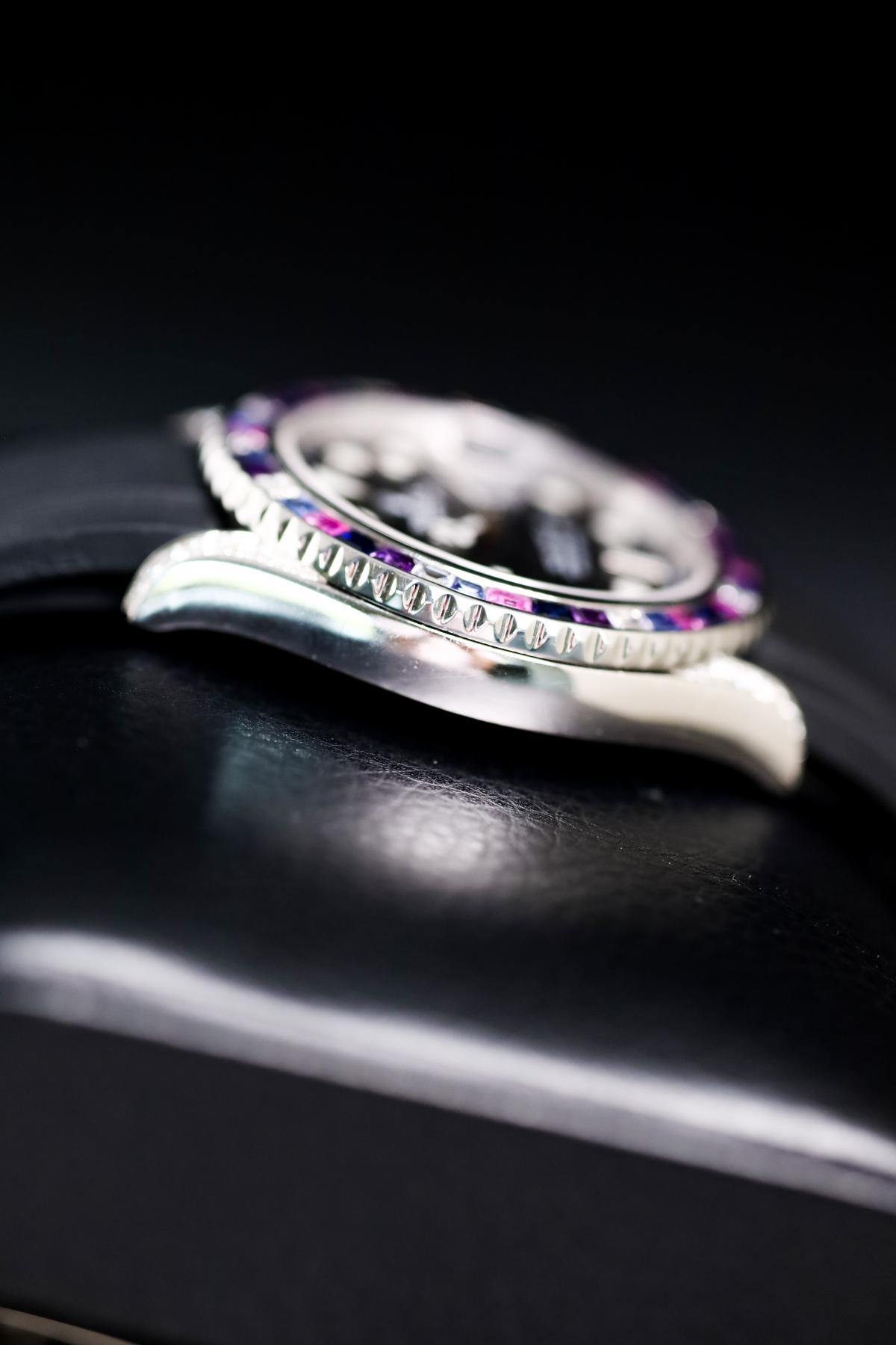 Rolex Yacht-Master 42 White Gold Custom Natural Stones
