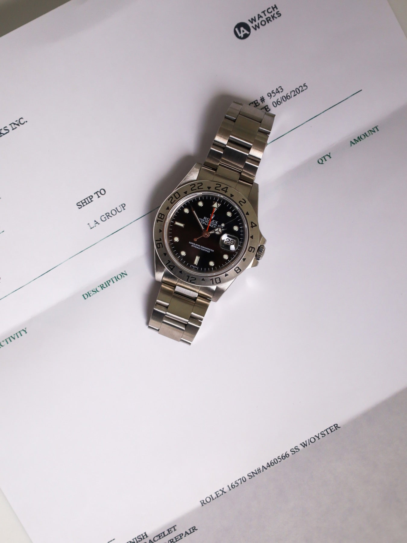 Rolex Explorer II 16570 Black