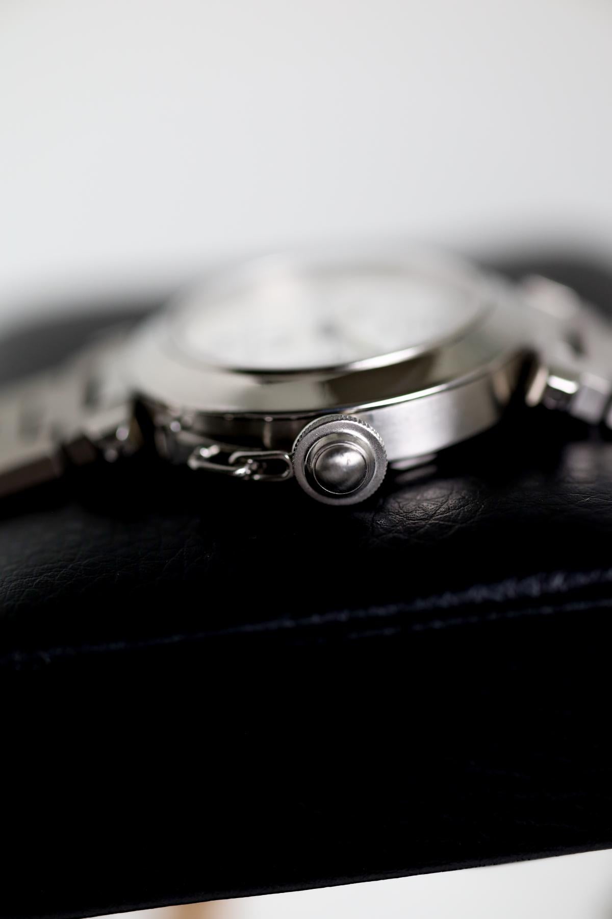 Cartier Pasha C Big Date 2475 Stainless Steel White Dial - view 3