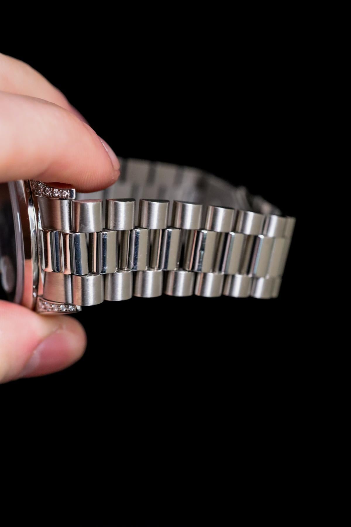 Rolex Day-Date 36 18296 Platinum Factory Diamond Dial - view 8