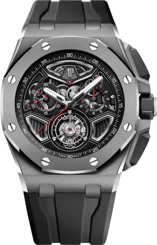 Audemars Piguet Royal Oak Offshore 43mm Flying Tourbillon Chronograph Titanium Openworked | 26622TI.GG.D002CA.01