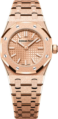 Audemars Piguet Royal Oak 23mm Mini Frosted Gold Quartz Pink Gold Dial | 67630OR.GG.1312OR.01